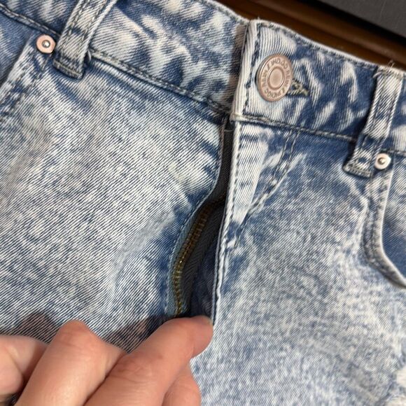 Indigo Rein Light Blue Acid Washed Denim Cutoff Shorts Women’s 27 - Picture 2 of 6